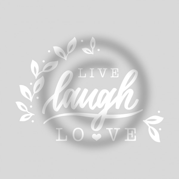 Jasando.ch - Plotterdatei Schriftzug "Live laugh Love"