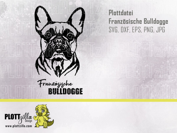 Jasando.ch - Plotterdatei Hund Französische Bulldogge
