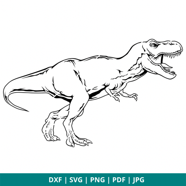 Jasando. ch - Plotterdatei Nilpferd Tyrannosaurus Rex #2