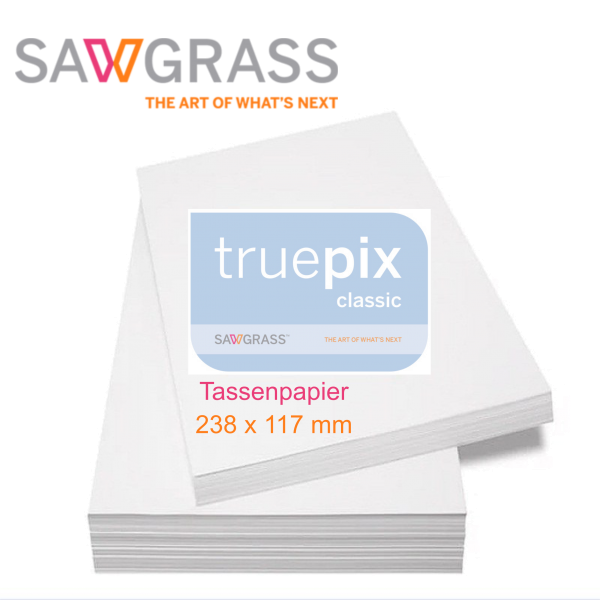 Jasando.ch - TruePix Classic Tassen-Sublimationspapier 238x117mm - 110g/m²