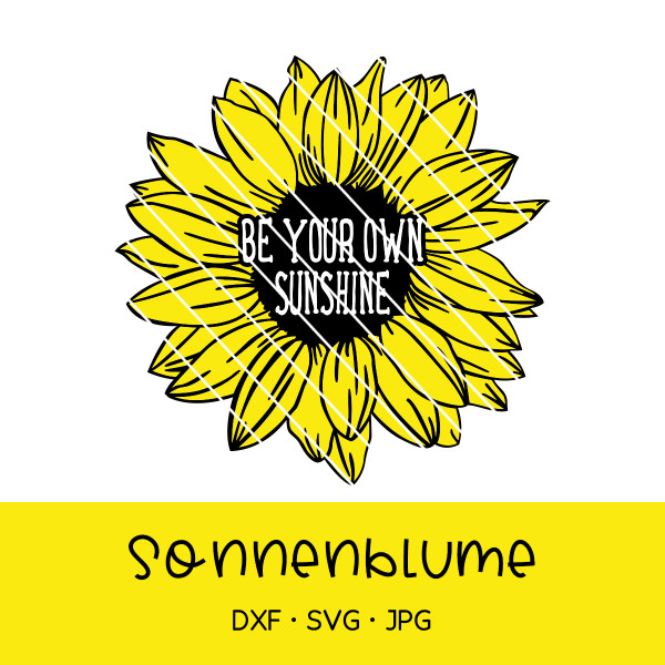Jasando.ch - Plotterdatei Sonnenblume - be your own sunshine