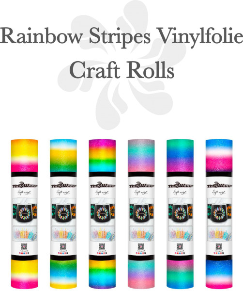 Jasando.ch - Rainbow Stripes Vinylfolie - Craft Rolls