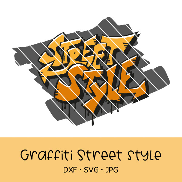 Jasando.ch - Plotterdatei Street Style in Graffiti-Optik