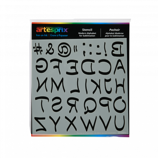 Jasando.ch - Artesprix Sublimations Schablone - Stencil Modern Alphabet