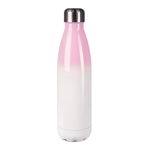 Jasando.ch - Edelstahl-Thermosflasche Fassungsvermögen 500 ml pink/weiss