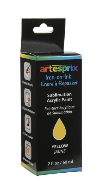 Artesprix Sublimations Acrylfarbe (Sublimation Acrylic Paint) - diverse Farben gelb