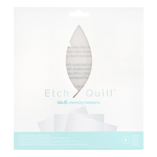Jasando.ch - Etch Quill - Etch Plastik Blätter 6 Sheets transparent