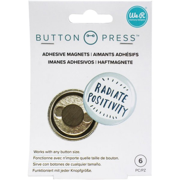 Jasando.ch - Button Press Magnet Sticker - 6 Stk.